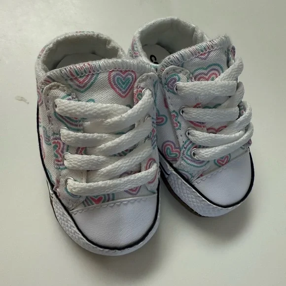 CONVERSE Cotton Canvas Pre-walker Sneakers - Picture 1 of 4